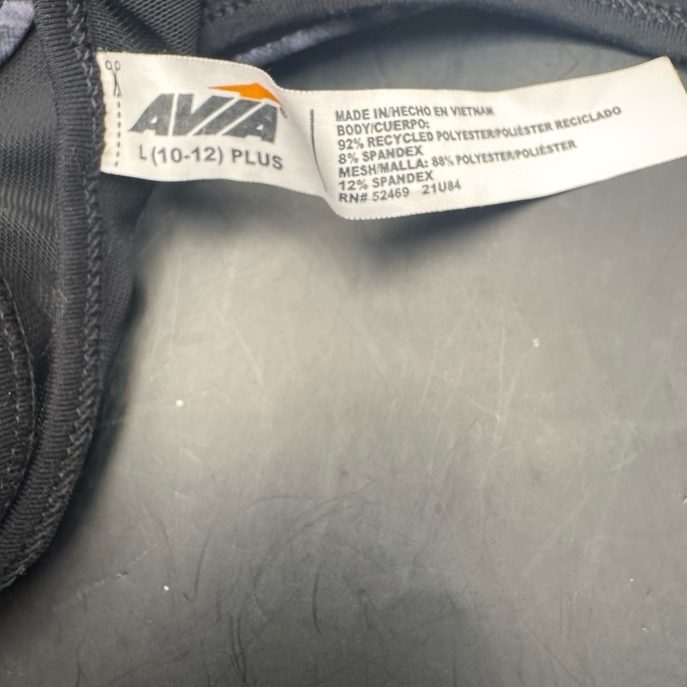 Two Avia Women's Sports Bra Wirefree Support in Black And Gray Size L - Picture 7 of 9